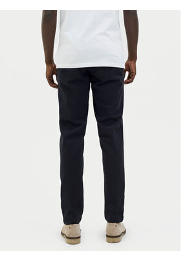 Jack & Jones Chinosy Marco Arthur 12260904 Granatowy Slim Fit. Kolor: niebieski. Materiał: bawełna