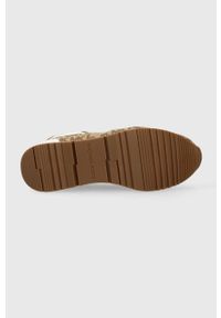 MICHAEL Michael Kors sneakersy Allie 43T2ALFS1Y.015 kolor brązowy. Nosek buta: okrągły. Zapięcie: sznurówki. Kolor: brązowy. Materiał: guma #5