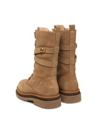 TwinSet - TWINSET Trzewiki 252TGT050 Brązowy. Kolor: brązowy. Materiał: zamsz, skóra #6