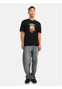 Jack & Jones T-Shirt Seven Skull 12262491 Czarny Regular Fit. Kolor: czarny. Materiał: bawełna #4