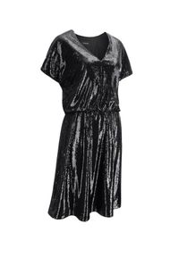 LA MANIA - Czarna sukienka z cekinów Boluo. Okazja: na randkę. Kolor: czarny. Styl: elegancki #2