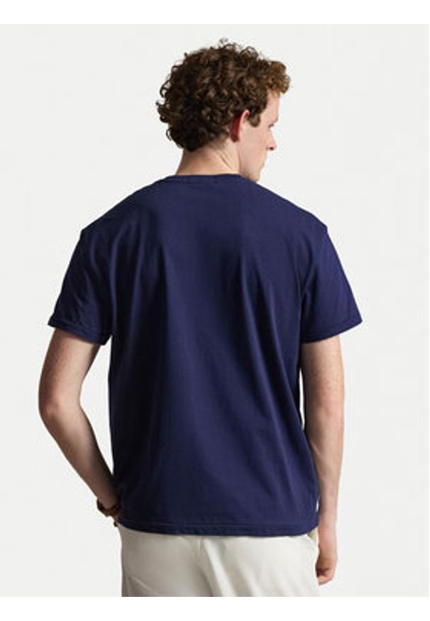 Polo Ralph Lauren T-Shirt 710B20222001 Granatowy Regular Fit. Typ kołnierza: polo. Kolor: niebieski. Materiał: bawełna