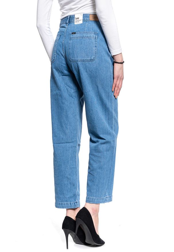 Lee - DAMSKIE SPODNIE JEANSOWE LEE WIDE LEG L30YRCNC 112106896