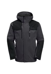 Kurtka uniwersalna męska Jack Wolfskin Jasper. Typ kołnierza: kaptur. Kolor: szary. Materiał: syntetyk