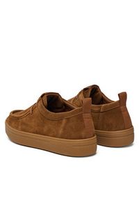 TOMMY HILFIGER - Tommy Hilfiger Półbuty Modern Light Suede Moc Toe Shoe FM0FM05501 Brązowy. Kolor: brązowy. Materiał: skóra, zamsz #4