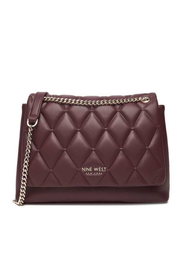 Nine West Torebka CEO-CHARLOTTE-S22560-5 Bordowy. Kolor: czerwony