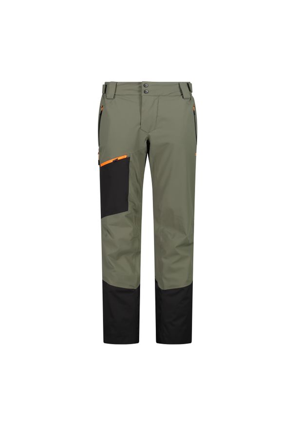 Spodnie męskie narciarskie CMP 34W2027. Kolor: zielony. Sezon: zima. Sport: narciarstwo