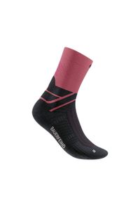 BAUERFEIND - Skarpetki średniej długości damskie Bauerfeind Sports Run Performance. Kolor: różowy, wielokolorowy, pomarańczowy. Sport: bieganie #1