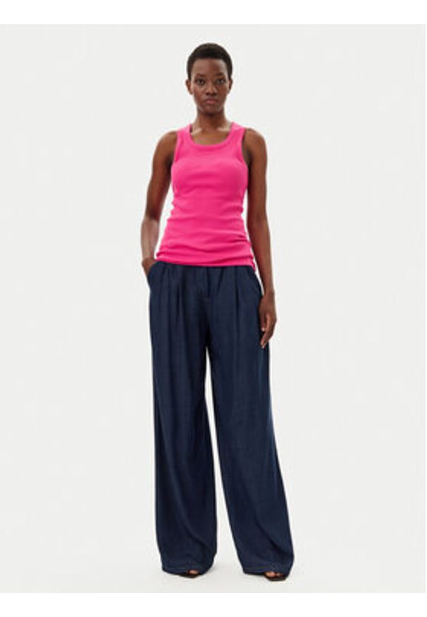 Liu Jo Top WA5367 J0295 Różowy Regular Fit. Kolor: różowy. Materiał: bawełna
