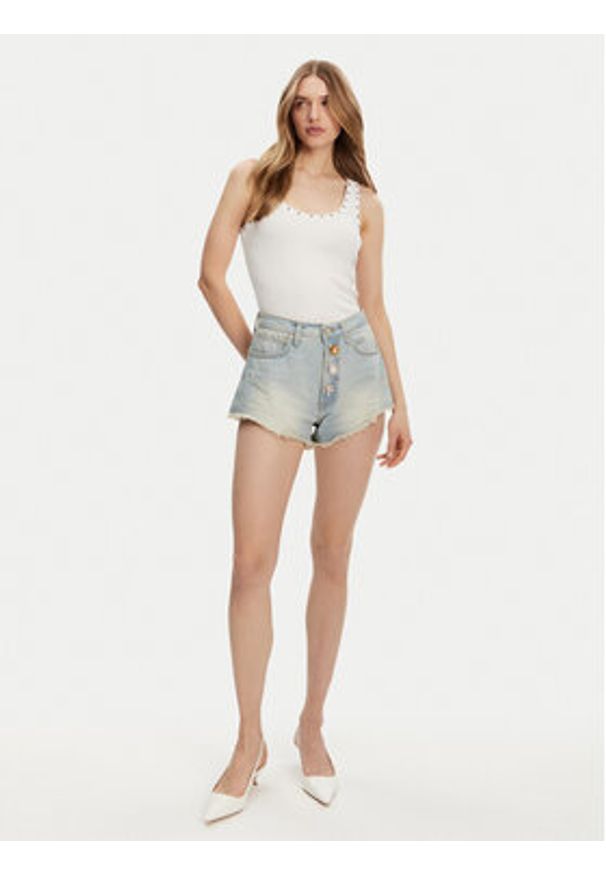 ViCOLO Szorty jeansowe DD5096 A Niebieski Regular Fit. Kolor: niebieski. Materiał: bawełna