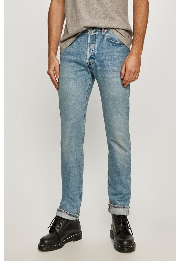 Levi's® - Levi's - Jeansy 501. Okazja: na spotkanie biznesowe. Kolor: niebieski. Styl: biznesowy