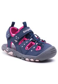 Sandały KangaRoos K-Trek 18731 000 4294 Dk Navy/Fandango Pink. Kolor: niebieski. Materiał: skóra