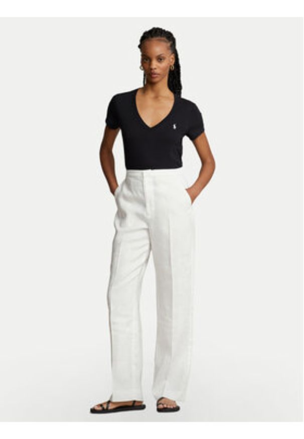 Polo Ralph Lauren T-Shirt 211902403003 Czarny Regular Fit. Typ kołnierza: polo. Kolor: czarny. Materiał: bawełna