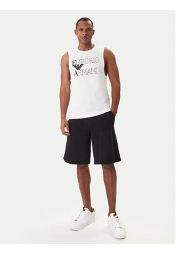 Emporio Armani Tank top EM000572 AF20434 U0002 Biały Regular Fit. Kolor: biały. Materiał: bawełna