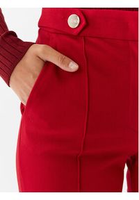 Liu Jo Spodnie materiałowe CF3382 J1857 Czerwony Wide Leg. Kolor: czerwony. Materiał: materiał, syntetyk
