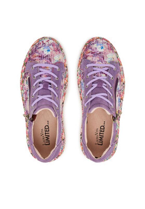 Laura Vita Sneakersy Sodao 02 Fioletowy. Kolor: fioletowy. Materiał: skóra