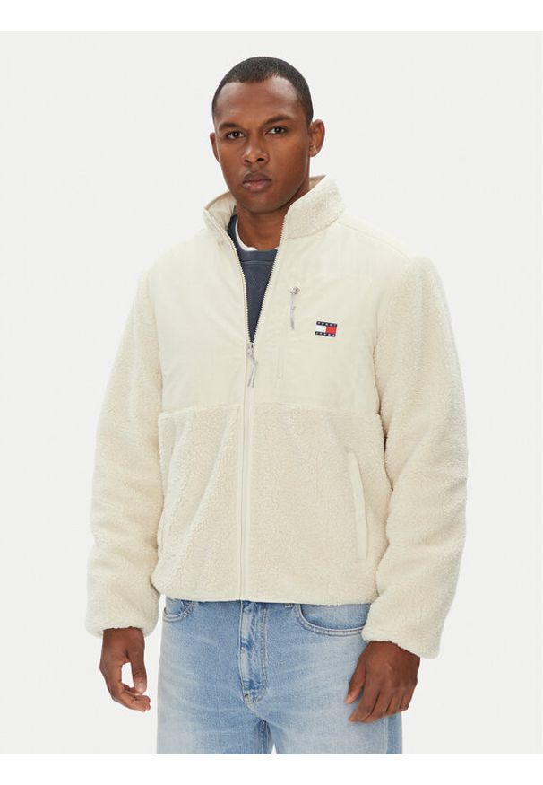 Tommy Jeans Kurtka przejściowa Novelty DM0DM21682 Beżowy Regular Fit. Kolor: beżowy. Materiał: syntetyk