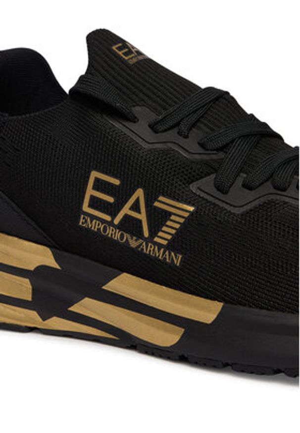 EA7 Emporio Armani Sneakersy 7X000652 AF18639 MZ177 Czarny. Kolor: czarny. Materiał: materiał