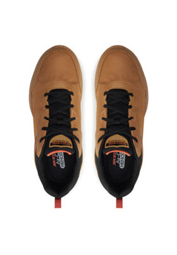 skechers - Skechers Sneakersy Skech Lite Pro 232958/TNBK Brązowy. Kolor: brązowy. Materiał: skóra