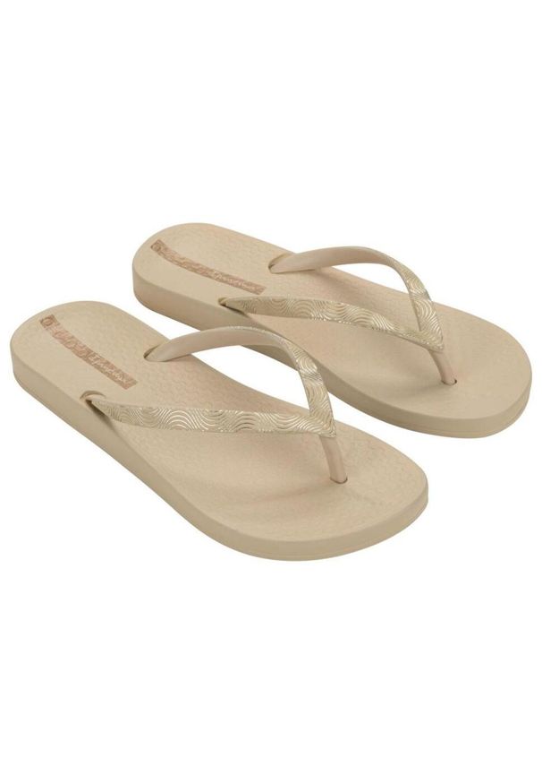 Japonki damskie Ipanema Mesh IX. Kolor: beżowy. Materiał: mesh