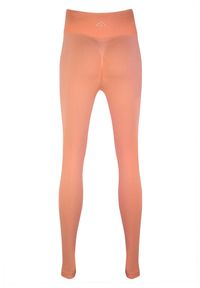 BESHAPED - Legginsy fitness damskie Beshaped Gym Queen modelujące. Kolor: pomarańczowy. Materiał: nylon. Sport: fitness