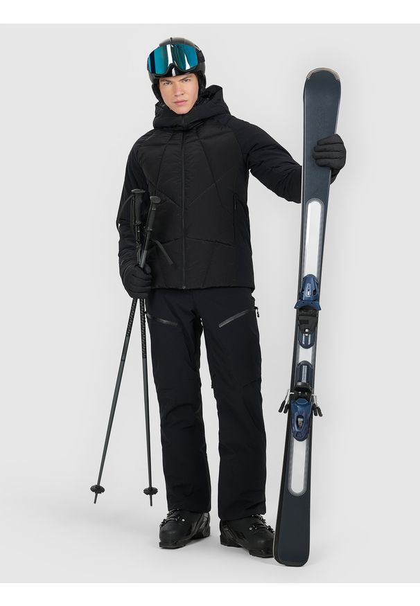 4f - 4F Kurtka puchowa narciarska z wypełnieniem Primaloft Silver męska - czarna XL. Kolor: czarny. Materiał: puch