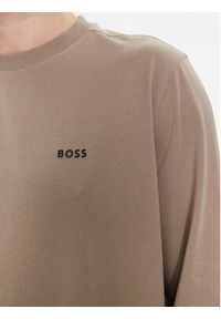 BOSS - Boss Longsleeve 50506365 Brązowy Regular Fit. Kolor: brązowy. Materiał: bawełna. Długość rękawa: długi rękaw #4