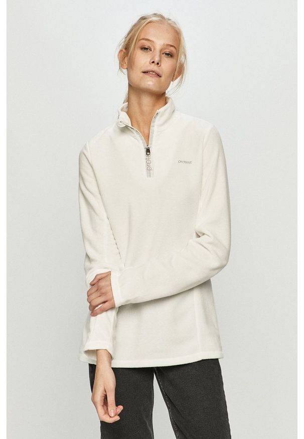 Protest - Bluza. Okazja: na co dzień. Kolor: biały. Materiał: tkanina. Styl: casual