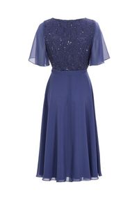 Swing Sukienka koktajlowa 5AI02500 Niebieski Regular Fit. Kolor: niebieski. Materiał: syntetyk. Styl: wizytowy #5