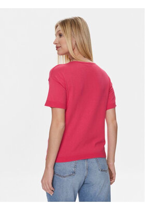 United Colors of Benetton - United Colors Of Benetton T-Shirt 103CD102M Różowy Regular Fit. Kolor: różowy. Materiał: bawełna