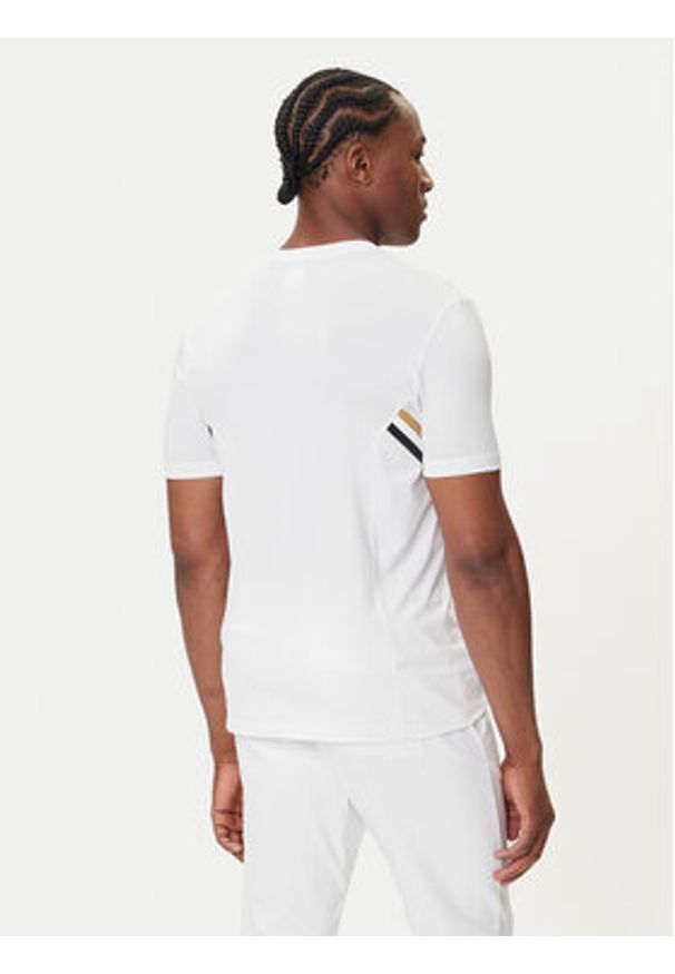 BOSS T-Shirt Tech TOC 50543329 Biały Slim Fit. Kolor: biały. Materiał: syntetyk