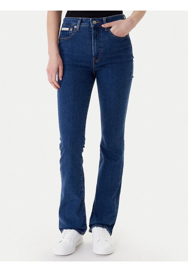 Calvin Klein Jeans Jeansy LV047E619G Niebieski Skinny Fit. Kolor: niebieski