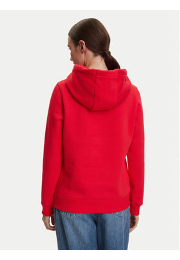 Tommy Jeans Bluza DW0DW19958 Czerwony Regular Fit. Kolor: czerwony. Materiał: bawełna