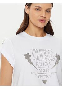 Guess T-Shirt W5RI06 I3Z14 Biały Regular Fit. Kolor: biały. Materiał: bawełna