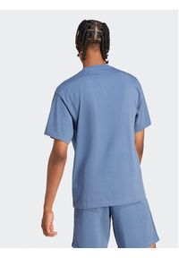 Adidas - adidas T-Shirt ALL SZN 3-Stripes IR5199 Niebieski Regular Fit. Kolor: niebieski. Materiał: bawełna #5