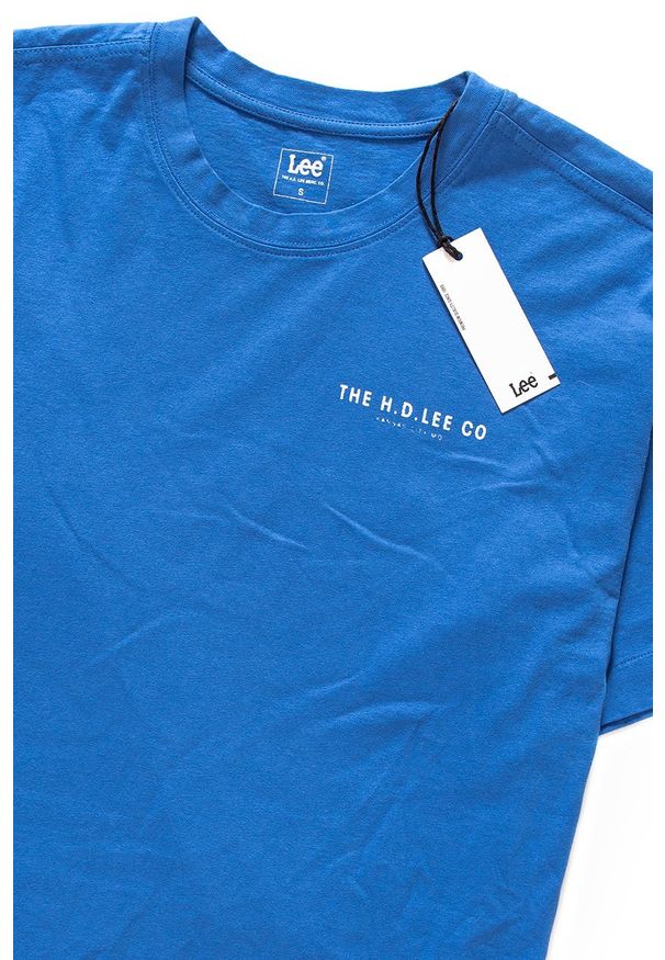 Lee - LEE T SHIRT DAMSKI LONG T CITY BLUE L42LEQ32 112109387
