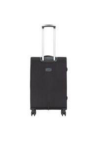 Ochnik - Komplet walizek na kółkach 20'/24'/28'. Kolor: czarny. Materiał: materiał, nylon, poliester. Wzór: nadruk #4