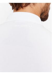 Karl Lagerfeld - KARL LAGERFELD Polo 745022 500221 Biały Regular Fit. Typ kołnierza: polo. Kolor: biały. Materiał: bawełna #4