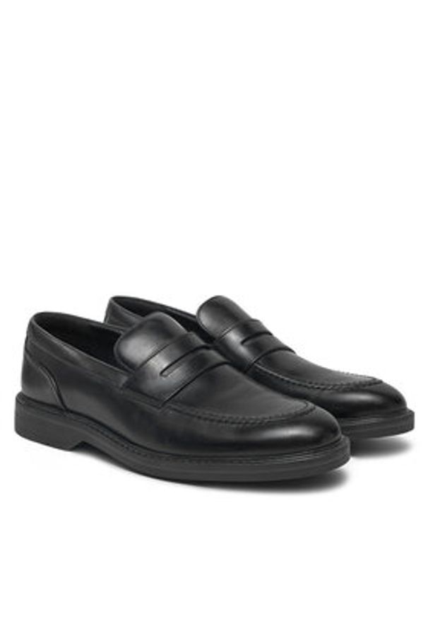 Clarks Mokasyny Aldwin Step 26178429 Czarny. Kolor: czarny. Materiał: skóra