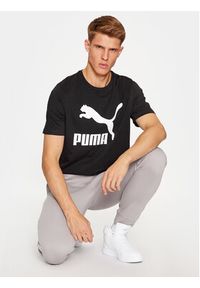 Puma T-Shirt Classics Logo 530088 Czarny Regular Fit. Kolor: czarny. Materiał: bawełna #5