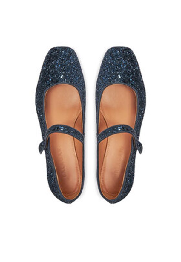 BALAGAN - Balagan Baleriny Dora Granatowy. Kolor: niebieski. Materiał: skóra