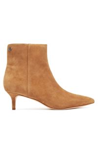 Lauren Ralph Lauren - LAUREN RALPH LAUREN Botki 802967779003 Brązowy. Kolor: brązowy. Materiał: zamsz, skóra