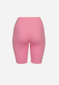 Born2be - Jasnoróżowe Szorty Kolarki z Bawełny Faniren. Kolekcja: plus size. Kolor: różowy. Materiał: bawełna #6