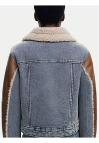 Desigual Kurtka z imitacji skóry Double 25WWEW39 Brązowy Regular Fit. Kolor: brązowy. Materiał: bawełna #4