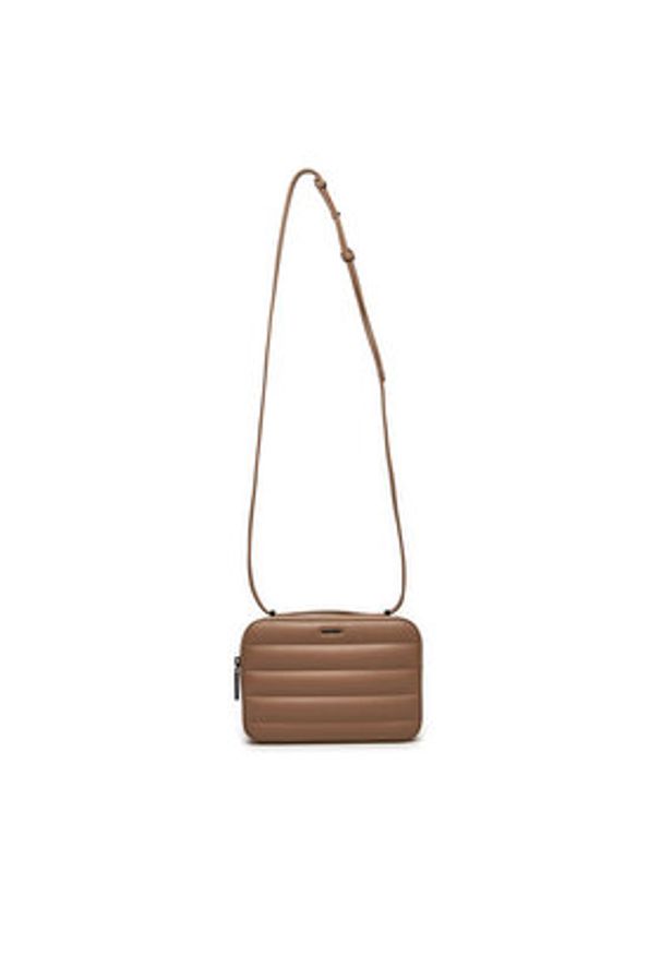 Calvin Klein Torebka Line Quilt Camera Bag K60K612114 Brązowy. Kolor: brązowy. Materiał: skórzane