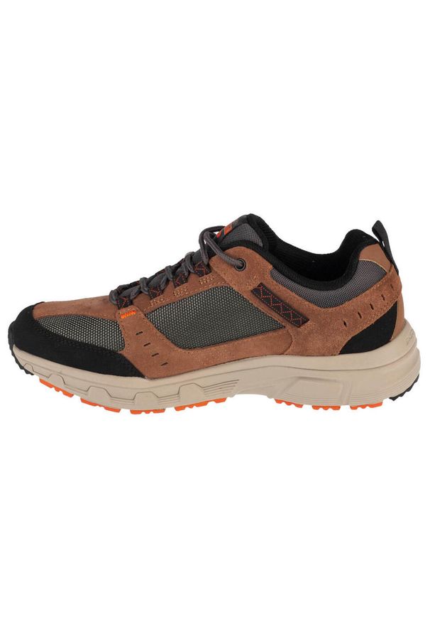 skechers - Buty do chodzenia męskie Skechers Oak Canyon. Kolor: brązowy. Sport: turystyka piesza