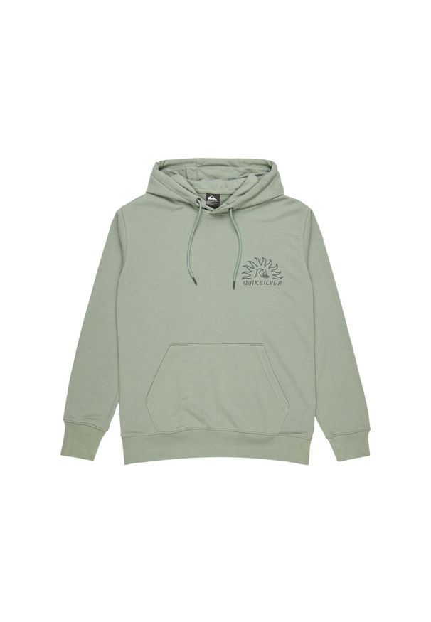 Quiksilver - Bluza z kapturem dla Mężczyzn GRAPHIC Zielony. Typ kołnierza: kaptur. Kolor: zielony. Materiał: materiał, poliester, bawełna. Długość rękawa: długi rękaw. Długość: długie