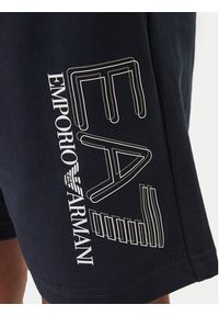 EA7 Emporio Armani Szorty sportowe 7M001315 AF13512 Granatowy Regular Fit. Kolor: niebieski. Materiał: bawełna. Styl: sportowy #3