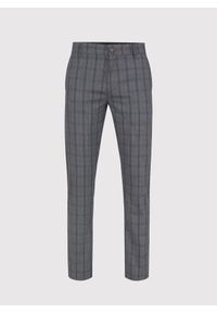 Pako Lorente - PAKO LORENTE – Szare spodnie męskie w bordową kratę. Okazja: na co dzień. Kolor: czerwony, szary, wielokolorowy. Materiał: poliester, wiskoza. Styl: casual #2