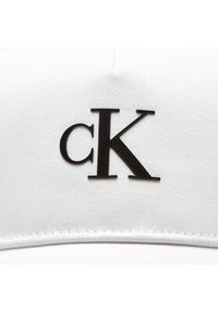 Calvin Klein Jeans Czapka z daszkiem K50K510750 Biały. Kolor: biały. Materiał: bawełna, materiał